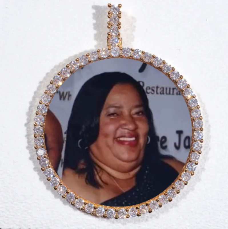 LARGE 3D CIRCLE CUSTOM PICTURE PENDANT sold by The GUU Shop