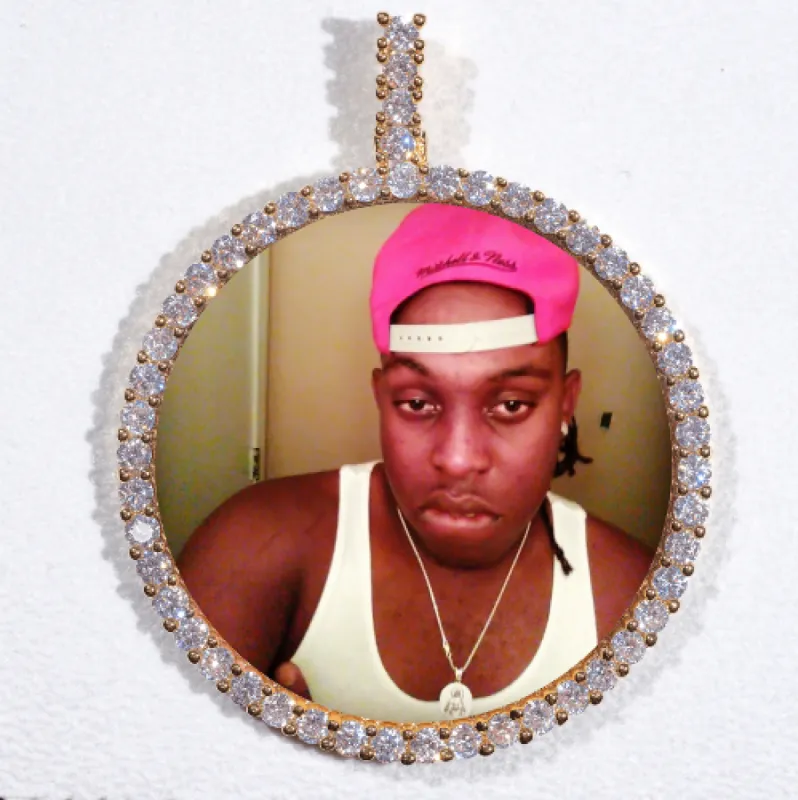 LARGE 3D CIRCLE CUSTOM PICTURE PENDANT sold by The GUU Shop