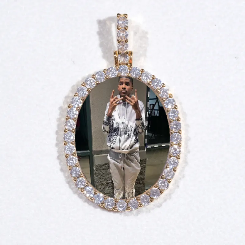 3D Oval Custom Picture Pendant sold by The GUU Shop