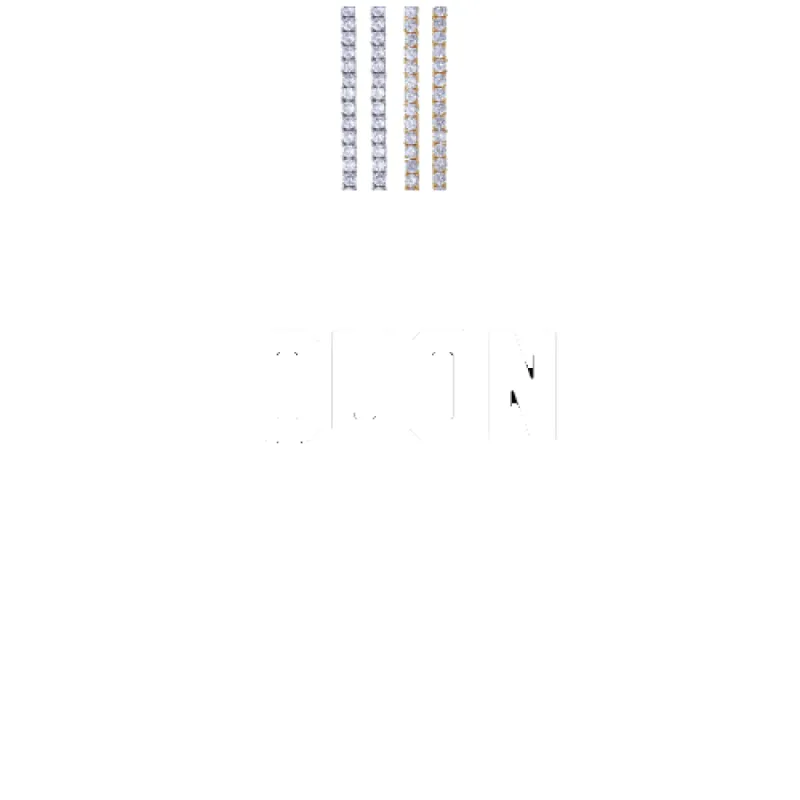 Custom Letters Baguette Two Layer Necklace sold by The GUU Shop