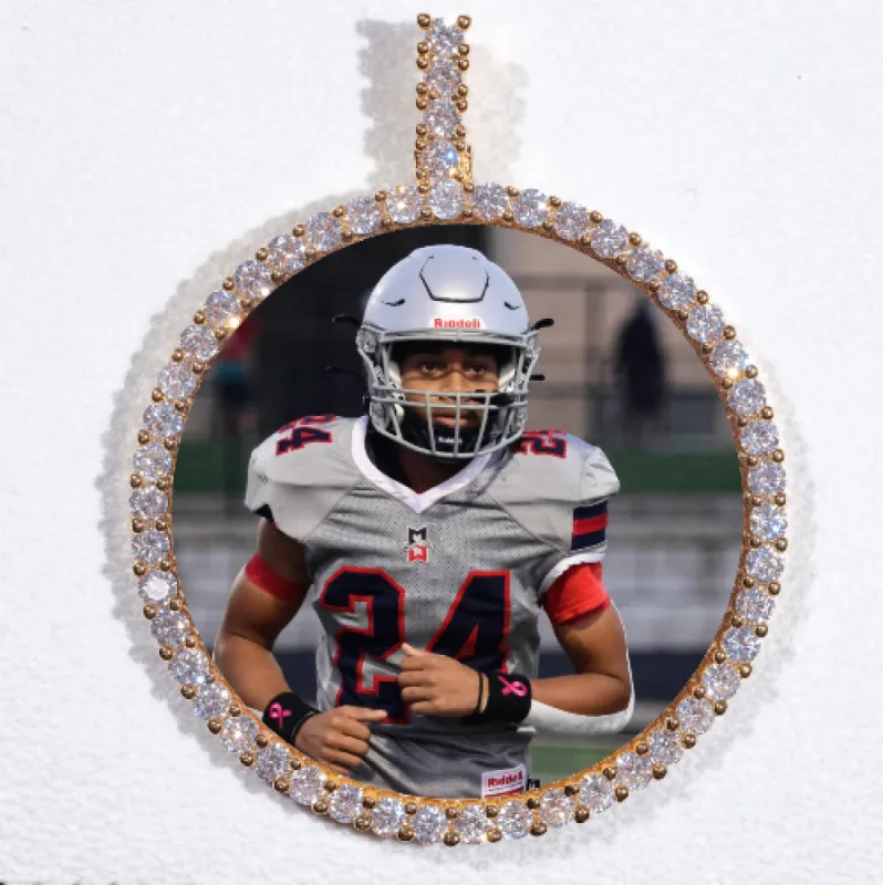 LARGE 3D CIRCLE CUSTOM PICTURE PENDANT sold by The GUU Shop