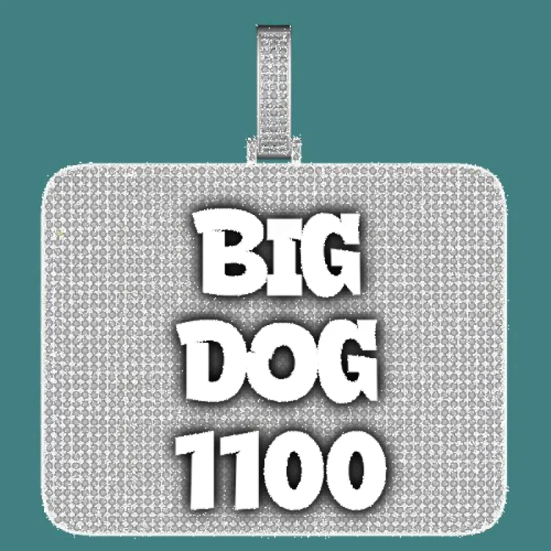 CUSTOM LETTER NECKLACE 3D BIG SQUARE sold by The GUU Shop