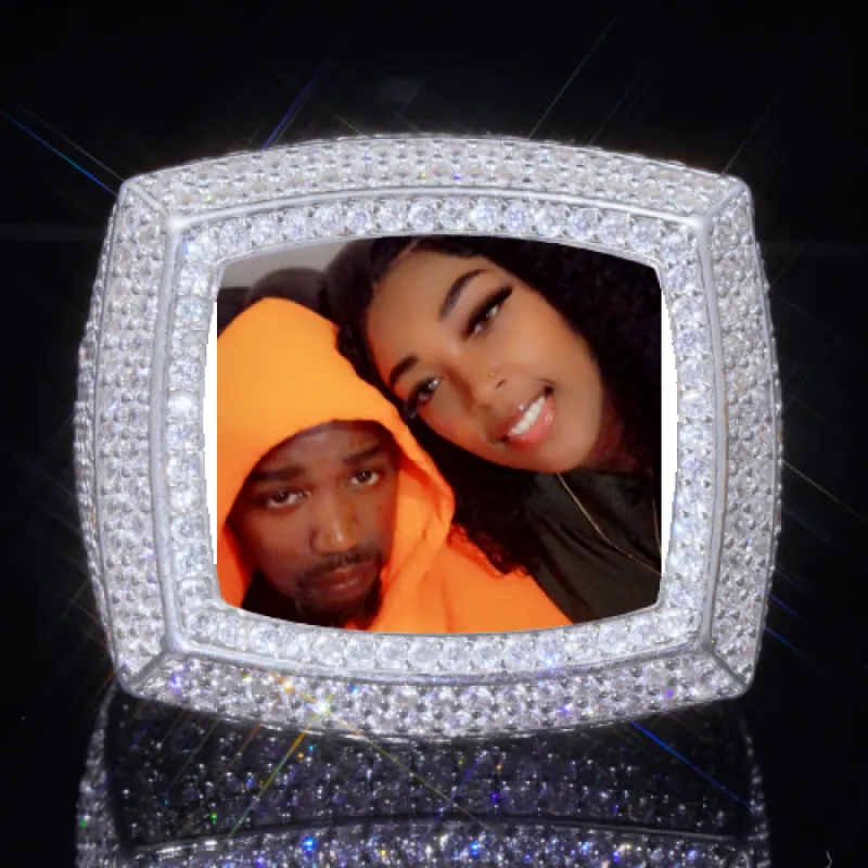 3D CUSTOM PICTURE ICED RING sold by The GUU Shop