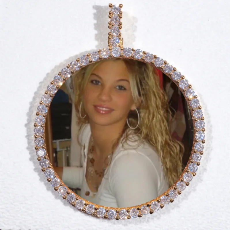 LARGE 3D CIRCLE CUSTOM PICTURE PENDANT sold by The GUU Shop