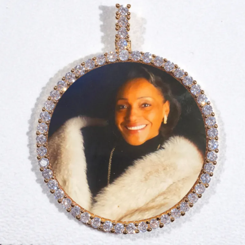 LARGE 3D CIRCLE CUSTOM PICTURE PENDANT sold by The GUU Shop