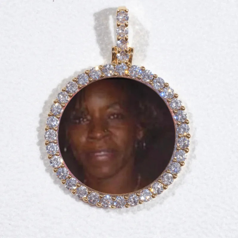 3D CIRCLE CUSTOM PICTURE PENDANT SMALL SIZE sold by The GUU Shop