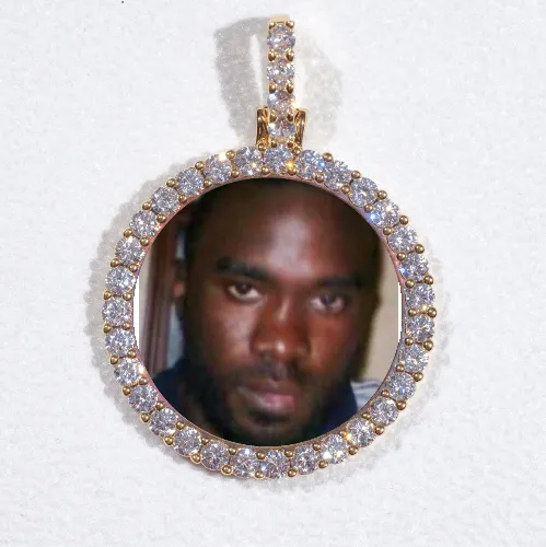 3D CIRCLE CUSTOM PICTURE PENDANT SMALL SIZE sold by The GUU Shop