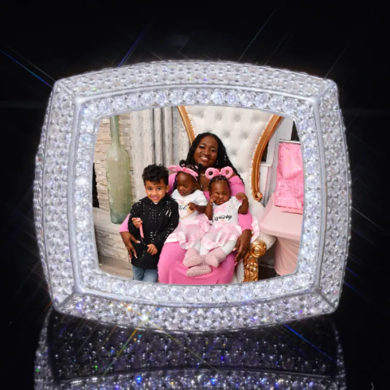 3D CUSTOM PICTURE ICED RING sold by The GUU Shop