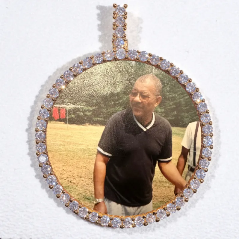 LARGE 3D CIRCLE CUSTOM PICTURE PENDANT sold by The GUU Shop