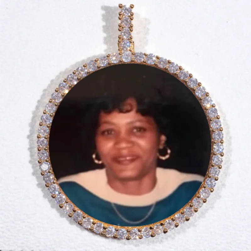 LARGE 3D CIRCLE CUSTOM PICTURE PENDANT sold by The GUU Shop