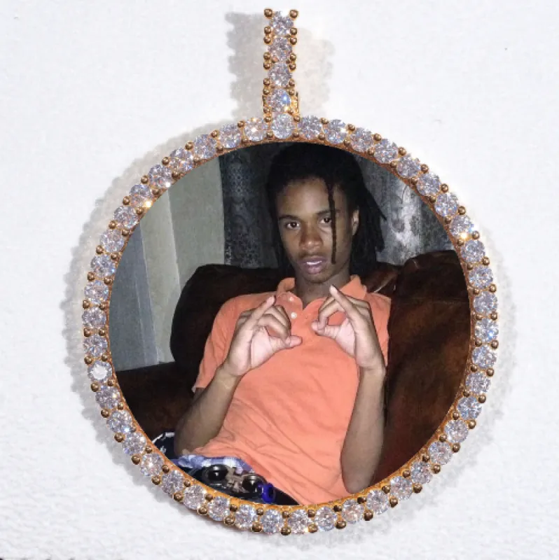 LARGE 3D CIRCLE CUSTOM PICTURE PENDANT sold by The GUU Shop