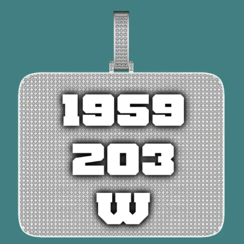 CUSTOM LETTER NECKLACE 3D BIG SQUARE sold by The GUU Shop