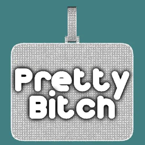 CUSTOM LETTER NECKLACE 3D BIG SQUARE sold by The GUU Shop