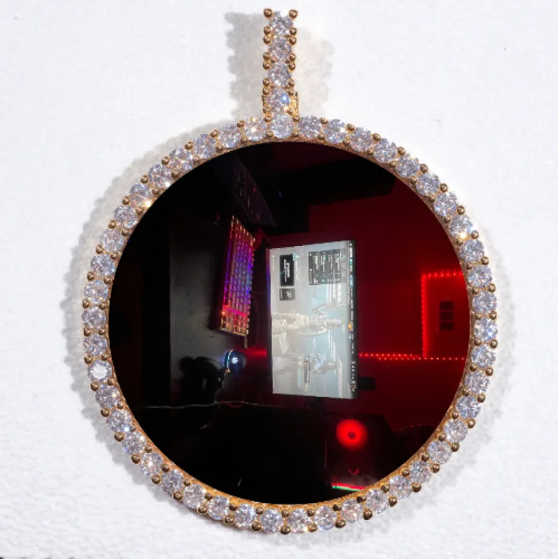 LARGE 3D CIRCLE CUSTOM PICTURE PENDANT sold by The GUU Shop