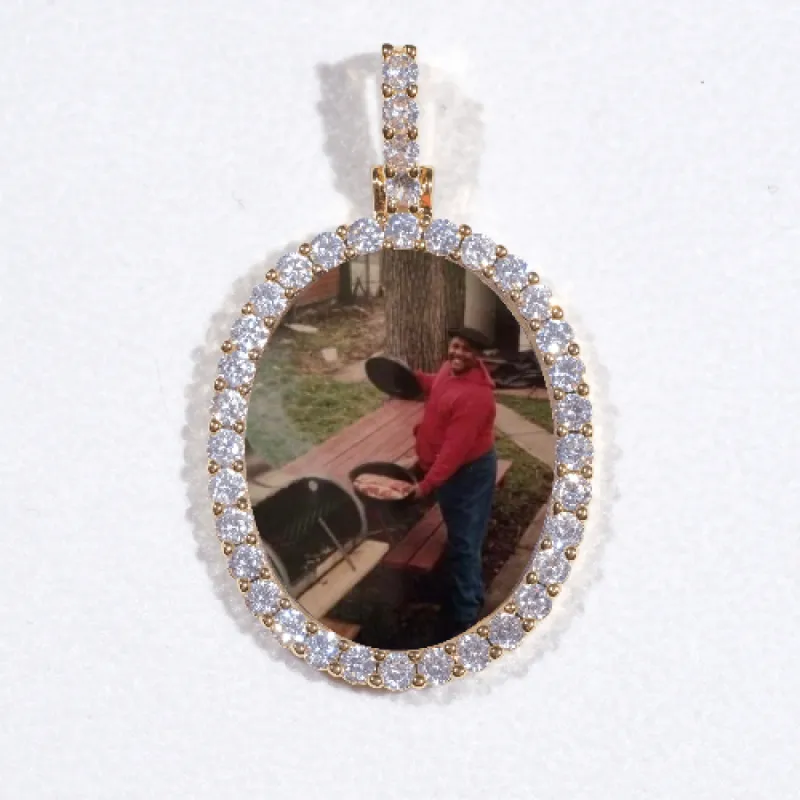 3D Oval Custom Picture Pendant sold by The GUU Shop