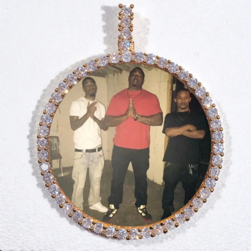 LARGE 3D CIRCLE CUSTOM PICTURE PENDANT sold by The GUU Shop