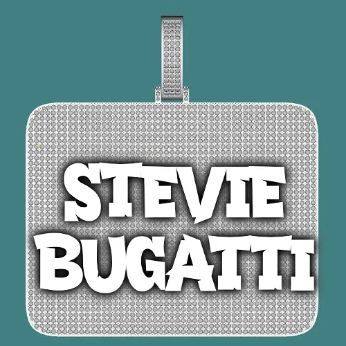 CUSTOM LETTER NECKLACE 3D BIG SQUARE sold by The GUU Shop