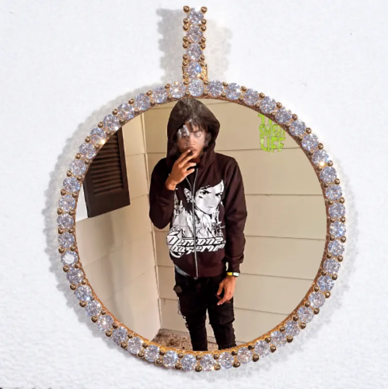 LARGE 3D CIRCLE CUSTOM PICTURE PENDANT made by The GUU Shop