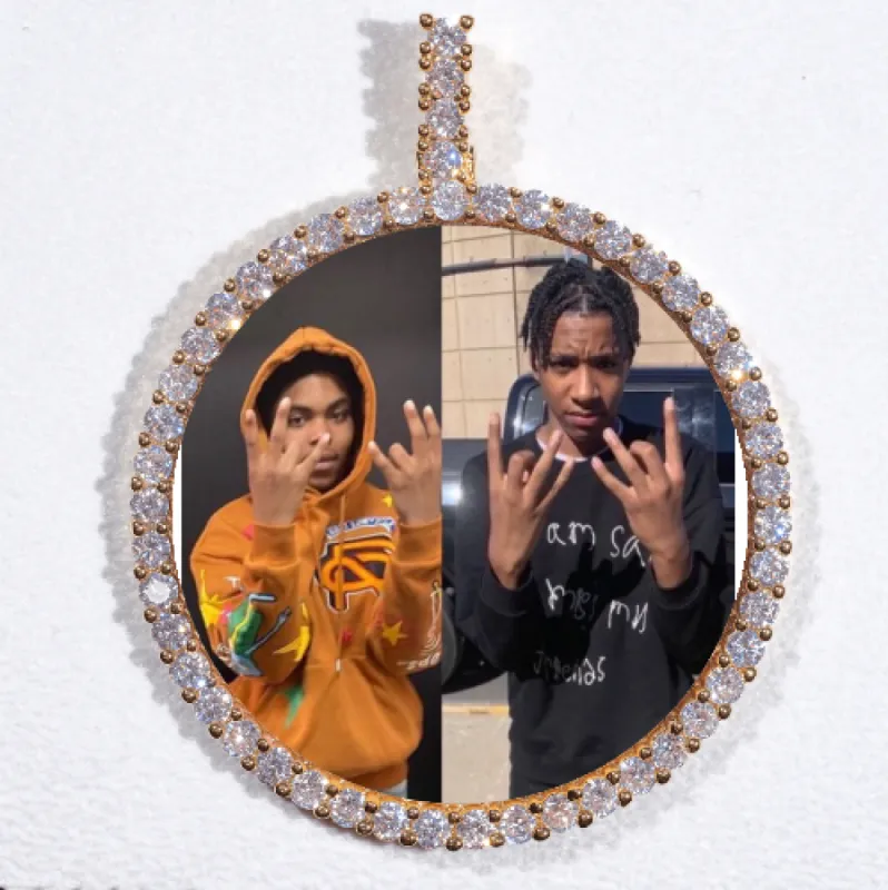 LARGE 3D CIRCLE CUSTOM PICTURE PENDANT sold by The GUU Shop