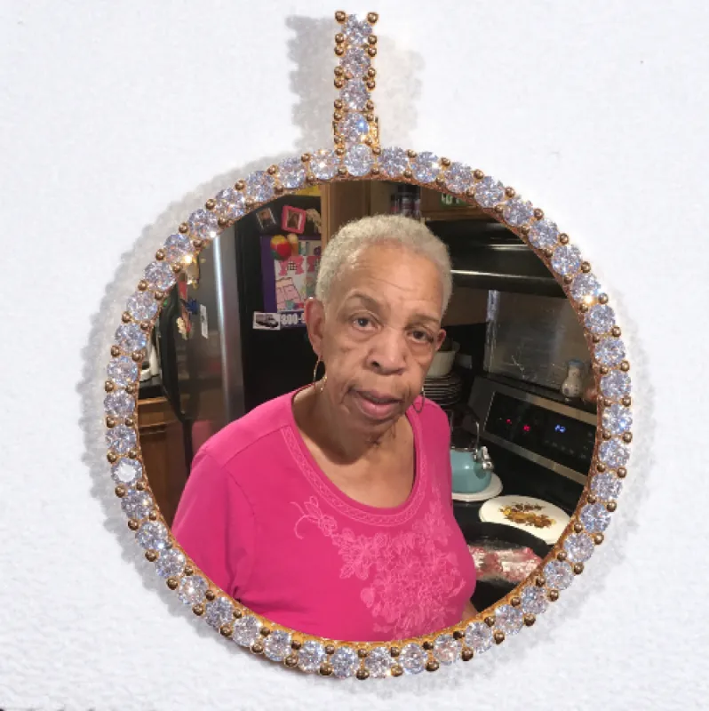 LARGE 3D CIRCLE CUSTOM PICTURE PENDANT sold by The GUU Shop