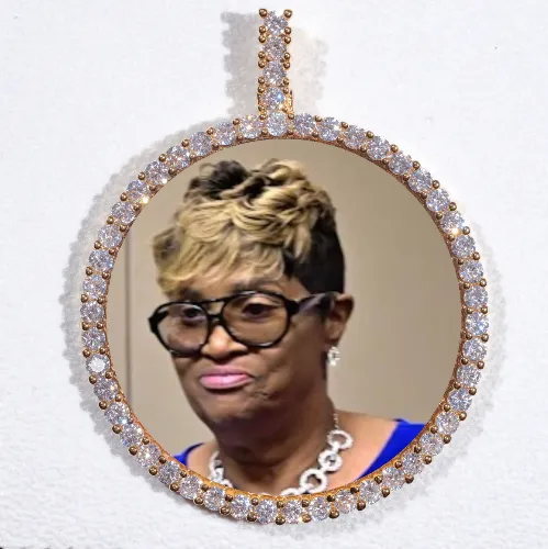 LARGE 3D CIRCLE CUSTOM PICTURE PENDANT sold by The GUU Shop