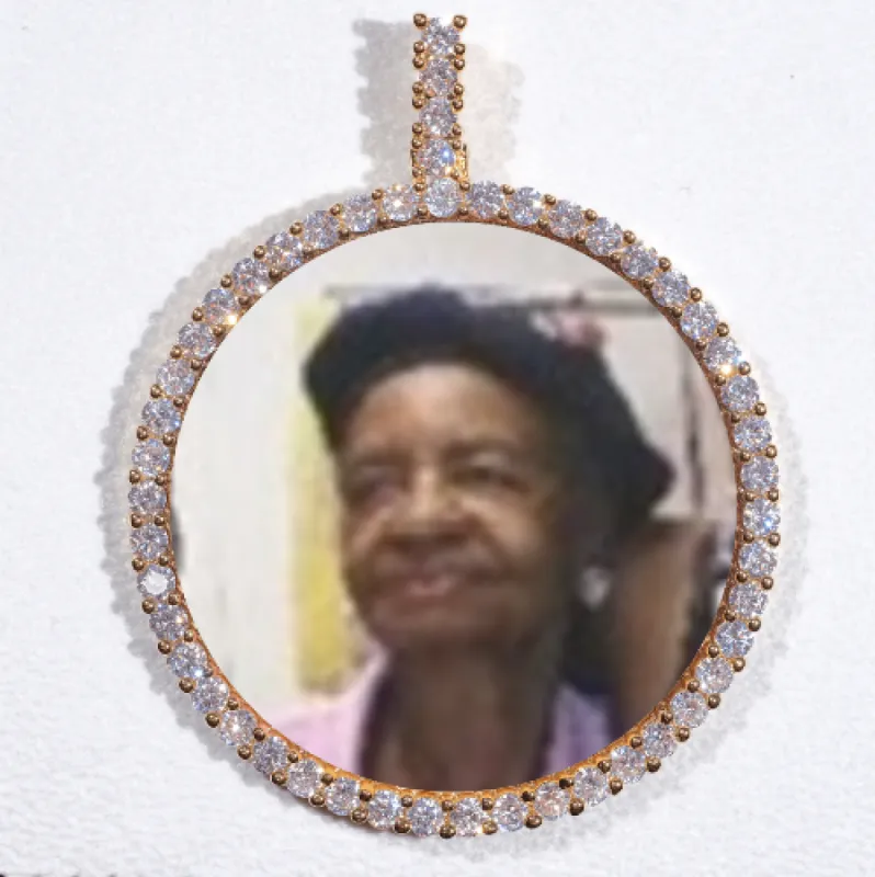 LARGE 3D CIRCLE CUSTOM PICTURE PENDANT sold by The GUU Shop