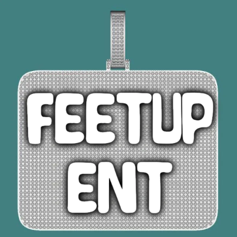 CUSTOM LETTER NECKLACE 3D BIG SQUARE sold by The GUU Shop