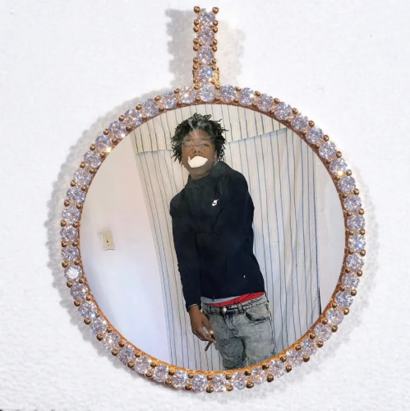 LARGE 3D CIRCLE CUSTOM PICTURE PENDANT sold by The GUU Shop