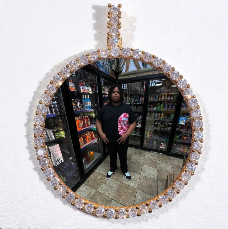 LARGE 3D CIRCLE CUSTOM PICTURE PENDANT sold by The GUU Shop