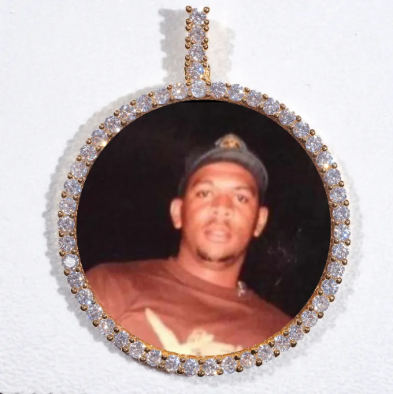 LARGE 3D CIRCLE CUSTOM PICTURE PENDANT sold by The GUU Shop