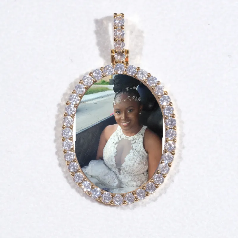 3D Oval Custom Picture Pendant sold by The GUU Shop