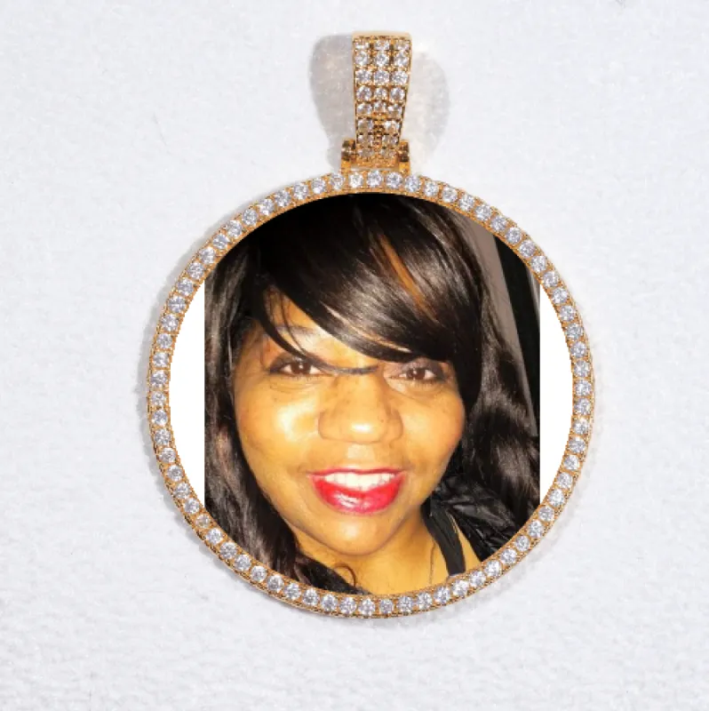 MEDIUM 3D CIRCLE CUSTOM PICTURE PENDANT sold by The GUU Shop