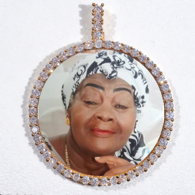LARGE 3D CIRCLE CUSTOM PICTURE PENDANT sold by The GUU Shop