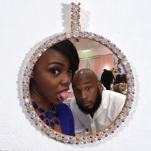 LARGE 3D CIRCLE CUSTOM PICTURE PENDANT sold by The GUU Shop