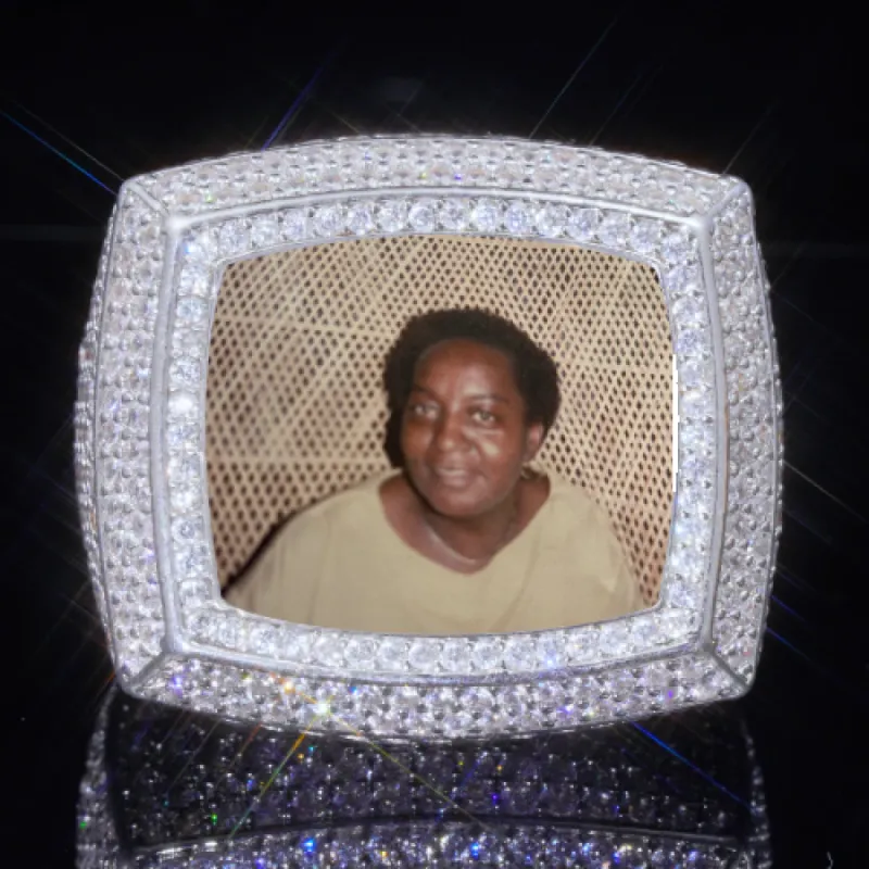 3D CUSTOM PICTURE ICED RING sold by The GUU Shop