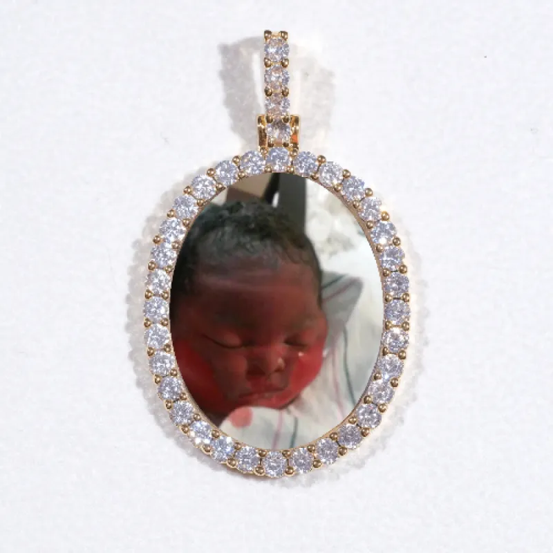 3D Oval Custom Picture Pendant sold by The GUU Shop