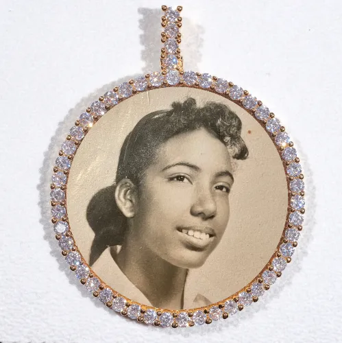 LARGE 3D CIRCLE CUSTOM PICTURE PENDANT sold by The GUU Shop