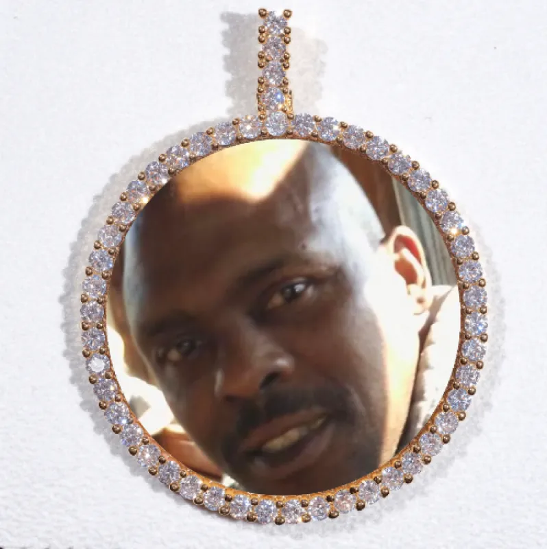 LARGE 3D CIRCLE CUSTOM PICTURE PENDANT sold by The GUU Shop