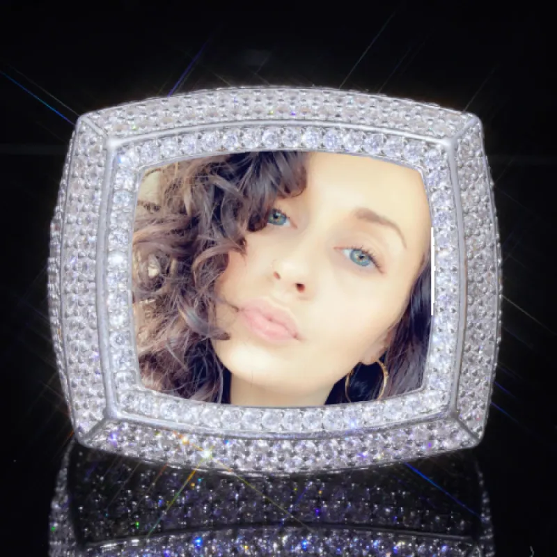 3D CUSTOM PICTURE ICED RING sold by The GUU Shop