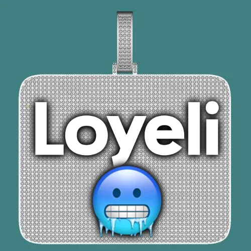 CUSTOM LETTER NECKLACE 3D BIG SQUARE sold by The GUU Shop