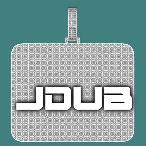 CUSTOM LETTER NECKLACE 3D BIG SQUARE sold by The GUU Shop