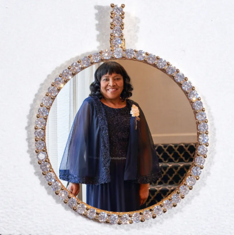 LARGE 3D CIRCLE CUSTOM PICTURE PENDANT sold by The GUU Shop