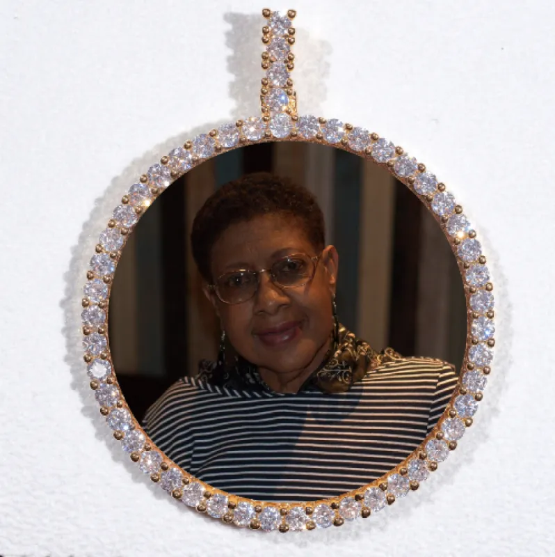 LARGE 3D CIRCLE CUSTOM PICTURE PENDANT sold by The GUU Shop