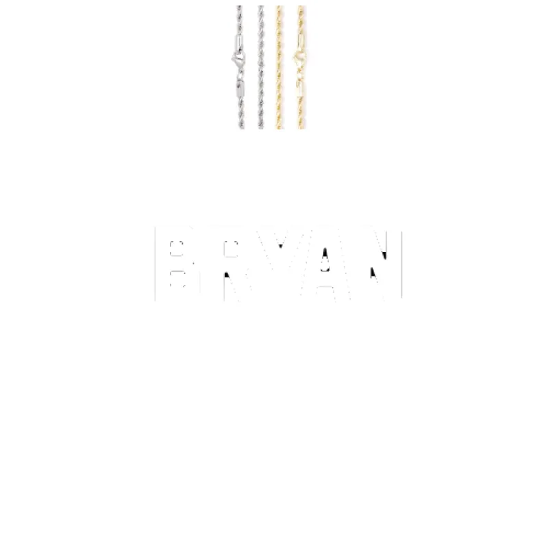 Custom Letters Baguette Two Layer Necklace sold by The GUU Shop