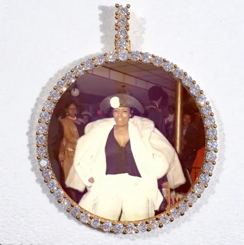 LARGE 3D CIRCLE CUSTOM PICTURE PENDANT sold by The GUU Shop