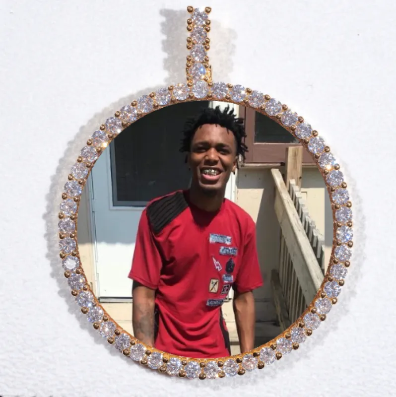 LARGE 3D CIRCLE CUSTOM PICTURE PENDANT made by The GUU Shop