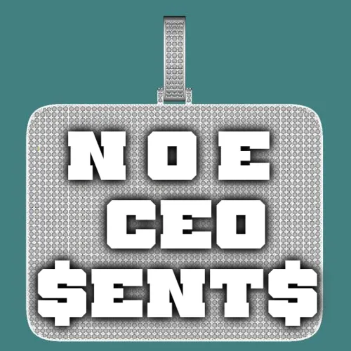 CUSTOM LETTER NECKLACE 3D BIG SQUARE sold by The GUU Shop