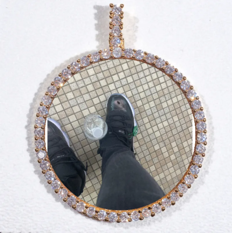 LARGE 3D CIRCLE CUSTOM PICTURE PENDANT sold by The GUU Shop