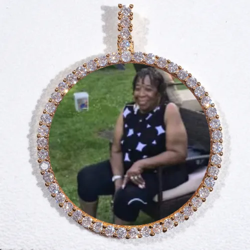 LARGE 3D CIRCLE CUSTOM PICTURE PENDANT sold by The GUU Shop