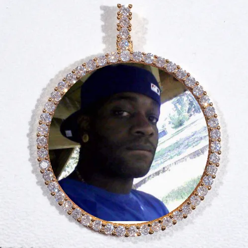 LARGE 3D CIRCLE CUSTOM PICTURE PENDANT sold by The GUU Shop